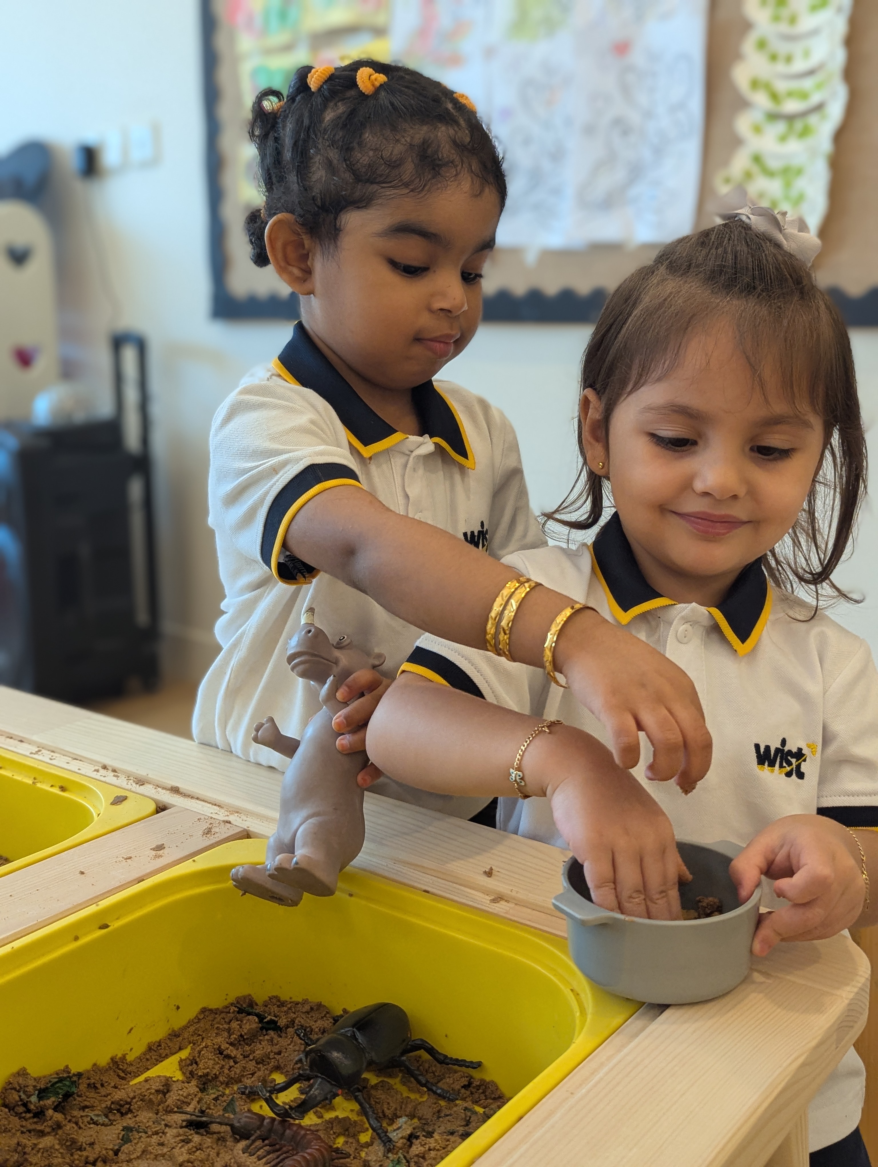 Team activity with clay